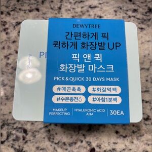 NWT Dewytree 30 Mask Pack, Hyaluronic Acid Pick&Quick Mask Korean Skincare